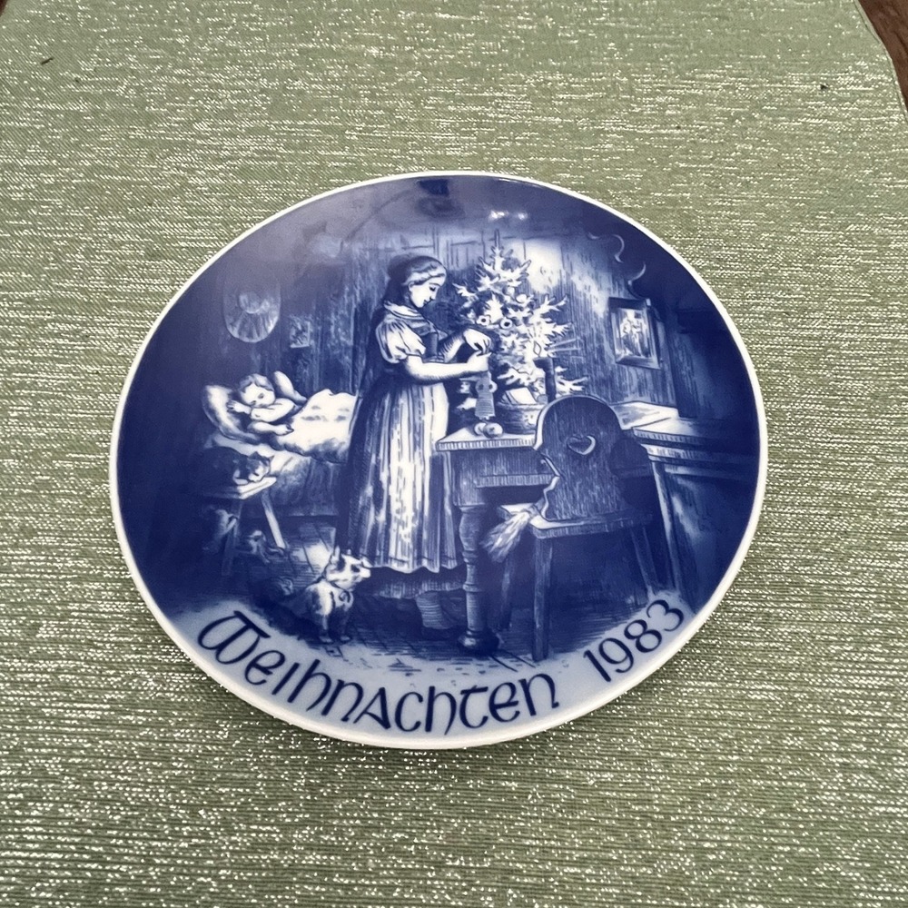 BAREUTHER Christmas 1983 Limited Edition Plate 115 Jahre Porcelain Bavaria
